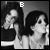 Black-and-white of nine showing two women in profile, with text labels changing across frames from B to BEST and F to FRIENDS