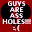 Red background with two identical black speech bubbles containing white text and a sad face emoticon.
