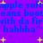 Pixelated blue text repeats 'apple soft' and 'eans booteans boot' with 'with da fir' and 'hahha^' on purple background with yellow stars.
