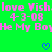Green background with repeated pink text 'love Vish.love Vish.love Vish.' and 'He My Boy' above blue heart symbols that change to downward arrows.