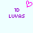 Pixelated icon with pink heart symbol above purple text reading '1D' and 'LUVAS' on light blue background.
