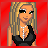 Animated contact sheet showing a pixel-art woman in various poses wearing a black dress, with repeated text "sexy lil black dress" on red backgrounds.