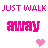 Static pixel art icon with pink text and a heart symbol on white background.