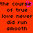 Red background with black pixelated text reading 'the course of true love never did run smooth' and a pink heart symbol replacing the letter O in 'course'.