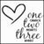 A black-and-white animated icon with a heart outline and "one two three" text, transitioning to display "I love you." in colored text.