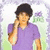 A four-quadrant displays distinct visual elements: a person in purple clothing, stylized text on green background, heart-shaped design with dancing text on pink, and bold red text on black