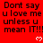 Red background with repeated black text and white pixel hearts, showing partial gray overlay on bottom-right corner.