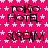 A static image with a bright pink background patterned with white plus signs and stars, displaying alternating text reading "TOKIO HOTEL" and "SCREAM" in black pixelated font