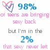 A static image with a white background displays text and a heart symbol in pink and blue colors.