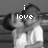 Black-and-white pixelated image of a person in motion with overlaid text reading 'i love' on left and 'you Kyle' on right.