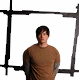 25 showing a person in various poses and clothing changes with evolving graphic overlays