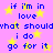 Pixelated text repeats 'if I'm in love what should I do go for it' over a purple background with yellow stars, no animation observed.