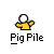Animated contact sheet of a yellow stick figure icon with white circular head, performing various running and pointing motions across nine frames.