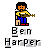 Pixel art icon of a character playing guitar with text below, on gray background.