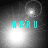 Four- of grayscale space-themed animations with cyan text 'HARU' and shifting light effects