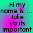 Pixelated text on a cyan and magenta gradient background with visible animation changes across four
