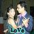 Two people in formal attire dancing, with text changing from 'LOVE' to 'HMM' to 'DEATH' across frames.