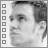 A grayscale of nine shows a man's face with changing checkbox states; the leftmost has black checkboxes while others have gray ones
