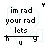 Pixelated text and symbols arranged in a with changing elements across frames