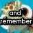A four- of a cartoon animal face with text overlays on a blue background