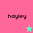 Pixelated text 'hoyley' appears on pink and cyan backgrounds with a star symbol changing color between frames.