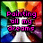 Pixelated rainbow background with white starburst shape and pink text reading "Painting all my dreams the color of your smile.".