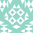 Pixelated pattern with white geometric shapes on a teal background, featuring four circular motifs arranged in a square formation with connecting lines and additional angular elements.