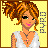 A 3x3 contact sheet of a pixel art animated icon featuring a cartoon woman with orange braided hair and text frames displaying the phrase "just be yourself. It doesn't matter if it's good enough for someone else!" on yellow backgrounds.