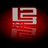 Red and white stylized 'L2' symbol with red glow, 'KING JAMES' text in red block letters, and '23' below on black background.