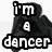 A pixelated black hoodie with white text reading "i'm a dancer" on the left and "so what" on the right, displayed side-by-side.