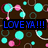 A split-screen animated icon with a brown background on the left and white/pink backgrounds on the right, featuring text overlays and patterned shapes.