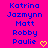 A static image displays a list of names in blue pixelated text on a bright pink background, with yellow heart symbols at the bottom right.
