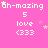 Pixelated pink background with repeated text and star symbols, showing animated star positions across frames.