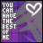 identical pixelated icons featuring white text 'YOU CAN HAVE THE BEST OF ME' over a purple and gray gradient background with a white heart outline