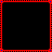 Yellow pixel art icons arranged in a , transitioning from corner dots to arrows and finally to a square with a dot inside