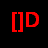 Red pixelated text above four pixel-art figures on a red background, with two of text showing slight vertical alignment differences