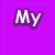Purple background with white text reading 'My New Pet!' above a pixelated animal on a sandy surface.