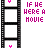 A film strip composed of displaying repeated text and small pink heart icons on a white background