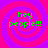 Four identical display green text 'hey people!!!' over pink and purple spiral backgrounds with no visible animation changes