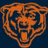 Pixelated orange bear head icon on dark blue background with no visible text or additional elements.