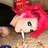Pixelated image of a character with bright red hair and blue eyes, next to pink background text reading "Jeffree Fucking Star <3".