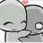Two gray cartoon figures embrace with closed eyes and pink hearts above their heads, one figure's text changes from 'true love 4 eva' to 'nick jonas and Amanda'.