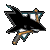 Black and cyan star-shaped icon with orange accents rotates through multiple orientations against gray background.
