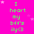 Bright pink background with green text reading "I heart my bff's ily<3" repeated in a pattern, surrounded by small white and light pink stars