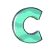 Animated contact sheet of a green C-shaped object rotating through multiple 3D orientations on gray background.