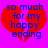 Red heart-shaped graphic with blue text reading "so much for my happy ending" on a bright pink background.