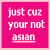 Four pink and purple square display text and a Chinese character, with the bottom-right featuring a gradient background