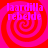 Four identical display pink text over a red spiral background with no visible animation changes