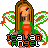 Pixel art fairy with long brown hair, green wings, red dress, and wand holding 'Italian Angel' text in orange-green-black block letters.
