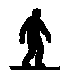 Black silhouette of a person on a snowboard in various poses across multiple , with visible background variations